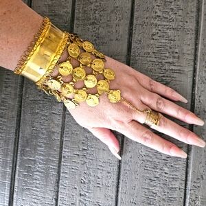 Belly dancing costume jewelry set